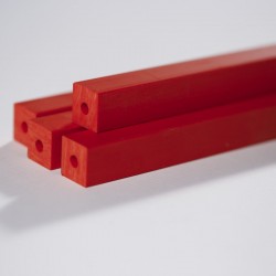 PVC Red - Square Sections